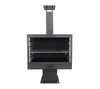 Westmann Stahl Grillkamin Feuerstelle Schwarz 50x90x160 cm Produktbild-Vorschau 1