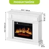 Elektrokamin 2000W, bis 30 m², 3D Flammeneffekt, mit Timer, Produktbild-Vorschau 3