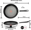 Tefal E30 Jamie Oliver Pfanne 24 cm Induktion 3 tlg -SET1- Produktbild-Vorschau 2