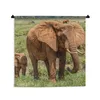MuchoWow® Wandteppich Wandbehang Elefantenbaby mit seiner Produktbild-Vorschau 1