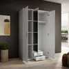 Karl Armoire à portes battantes 120 cm Blanc Voir les images du produit 13