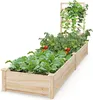 COSTWAY Erhöhtes Hochbeet mit Pflanzkasten und Rankhilfe, Produktbild-Vorschau 1