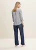 TOM TAILOR Gestreifte 3/4 Arm Bluse V-Ausschnitt Business Produktbild-Vorschau 5
