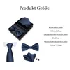 4 in 1 Set Herren Fliege Krawatte Einstecktuch mit Produktbild-Vorschau 2
