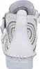 The back view of a white women's bootie with intricate cut-out detailing. Anteprima dell’immagine prodotto