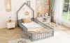 Bed met huisvorm, 90 x 200 cm. Kinderbed met Productafbeelding-voorbeeld 15