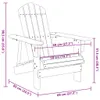 Design New Adirondack-Stuhl Grau 69x85x90,5 cm Massivholz Produktbild-Vorschau 3