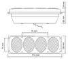 Sada zadných svetiel 314 mm x 100 mm x 65 mm pre autobusy, Náhľad obrázku produktu 2