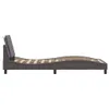 Side view of a bed frame with a headboard. Produktbild-Vorschau