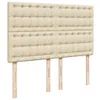 Möbel Boxspringbett mit Matratze Creme 140x200 cm Stoff - Produktbild-Vorschau 7