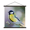 MuchoWow® Textilposter Kohlmeise - Vogel - Zweig 40x40 cm Produktbild-Vorschau 1