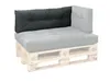 XDREAM cuscino per pallet antracite | schienale singolo | Anteprima dell’immagine prodotto 1