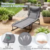 Chaise longue pliable COSTWAY, chaise longue de jardin 3 en Voir les images du produit 5