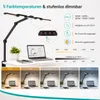 LED Schreibtischlampe mit Schwenkarm 24W 5 Farbtemperaturen Produktbild-Vorschau 2