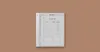 A digital notebook with a to-do list displayed on its screen, set against a plain brown background. Produktbild-Vorschau