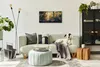 Dekor Leinwand Uhr Wandbilder 60x30 Malerei Fantasie Wald Produktbild-Vorschau 4