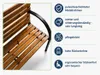 2-Sitzer Gartenbank TOSKANA Holzbank Terrasse Garten Holz Produktbild-Vorschau 3