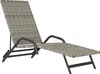 Outsunny Bain de soleil en résine tressée, chaise longue Voir les images du produit 1