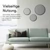 Miroir rond Talos Picasso noir Ø 25 cm - avec cadre en Voir les images du produit 7