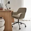 sweeek - Bürostuhl mit Rollen und Bouclé-Bezug - Taupe Produktbild-Vorschau 4