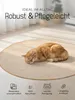 jaloom Wollteppich Lui Taupe Rund Ø 60 cm | Moderner Produktbild-Vorschau 4