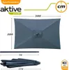Solskærm Aktive 300 x 245 x 200 cm Anthrazit Aluminium Produktbild-Vorschau 6