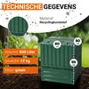 GARANTIA ECO-KING compostbak 600 L groen Productafbeelding-voorbeeld 3