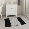 Badteppich Schwarz-Grau - Badezimmer Teppich Rutschfest & Produktbild-Vorschau 3