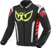 Berik Zakura Motorrad Lederjacke, schwarz/weiß/rot/gelb, 54 Produktbild-Vorschau 1