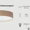 STOLARNIA PIKA Schlafzimmerlampe - Runde Holz Deckenlapme Produktbild-Vorschau 4