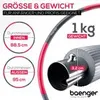 Baenger Hula Hoop Reifen Fitness Bauchtrainer Grau Rot Produktbild-Vorschau 2