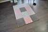Hochwertiger FLORA Design Teppich Relief TF-21 Rosa Grau Produktbild-Vorschau 5