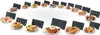A collage of various food items and corresponding cooking plates, likely showcasing the versatility of a multi-grill. Voir les images du produit