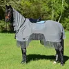Busse Ausreitdecke MOSKITO-FRANSEN III grau anthrazit , Produktbild-Vorschau 4