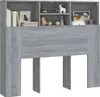 vidaXL Čelná doska s policami Grey Sonoma 120x19x103,5 cm Náhľad obrázku produktu 4