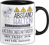 Katzenschutzaktivistin Tasse Geschenk Lustig Abstand Halten Produktbild-Vorschau 1