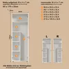 trendteam Garderobe Basics Mehrzewckschrank, Weiß Melamin, Produktbild-Vorschau 5