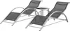 Two lounge chairs and a small table are arranged on a white background. Voir les images du produit