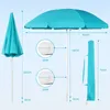 Sekey Sonnenschirm Rund Ø180cm Gartenschirm UV Schutz 50+ Produktbild-Vorschau 4