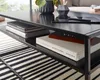 Brüxxi Odkládací stolek Gunter, 100 cm, černá Náhled obrázku produktu 6