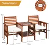 Gartenmöbel-Set mit Tisch mit Loch für Sonnenschirm & 2 Produktbild-Vorschau 7