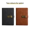 Two notebooks, one black and one brown, are displayed side-by-side against a white background. Both notebooks have a combination lock closure. Náhľad obrázku produktu