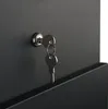 A close-up view of a mailbox lock with two keys inserted. Produktbild-Vorschau