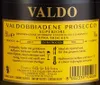 Valdo Prosecco di Valdobbiadene Spumante Marca Oro 750 ml. Produktbild-Vorschau 4