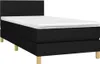 vidaXL Boxspringbett mit Matratze Schwarz 100x200 cm Stoff Produktbild-Vorschau 11