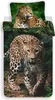 Jerry Fabrics Leinen-Fotodruck Leopard grün 140x200, 70x90 Produktbild-Vorschau 1