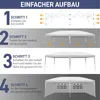 LEADZM Pavillons & Partyzelte 3x6m, Festzelt Faltpavillon Produktbild-Vorschau 3