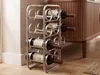 FineBuy, scaffale per vino da 47 cm, argento, design Anteprima dell’immagine prodotto 4