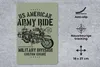 MuchoWow® Mauspad Mousepad Mancave - Motorrad - Armee - Produktbild-Vorschau 2