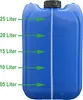 plasteo 3X 25 Liter Wasserkanister Blau mit 1x Auslaufhahn Produktbild-Vorschau 3